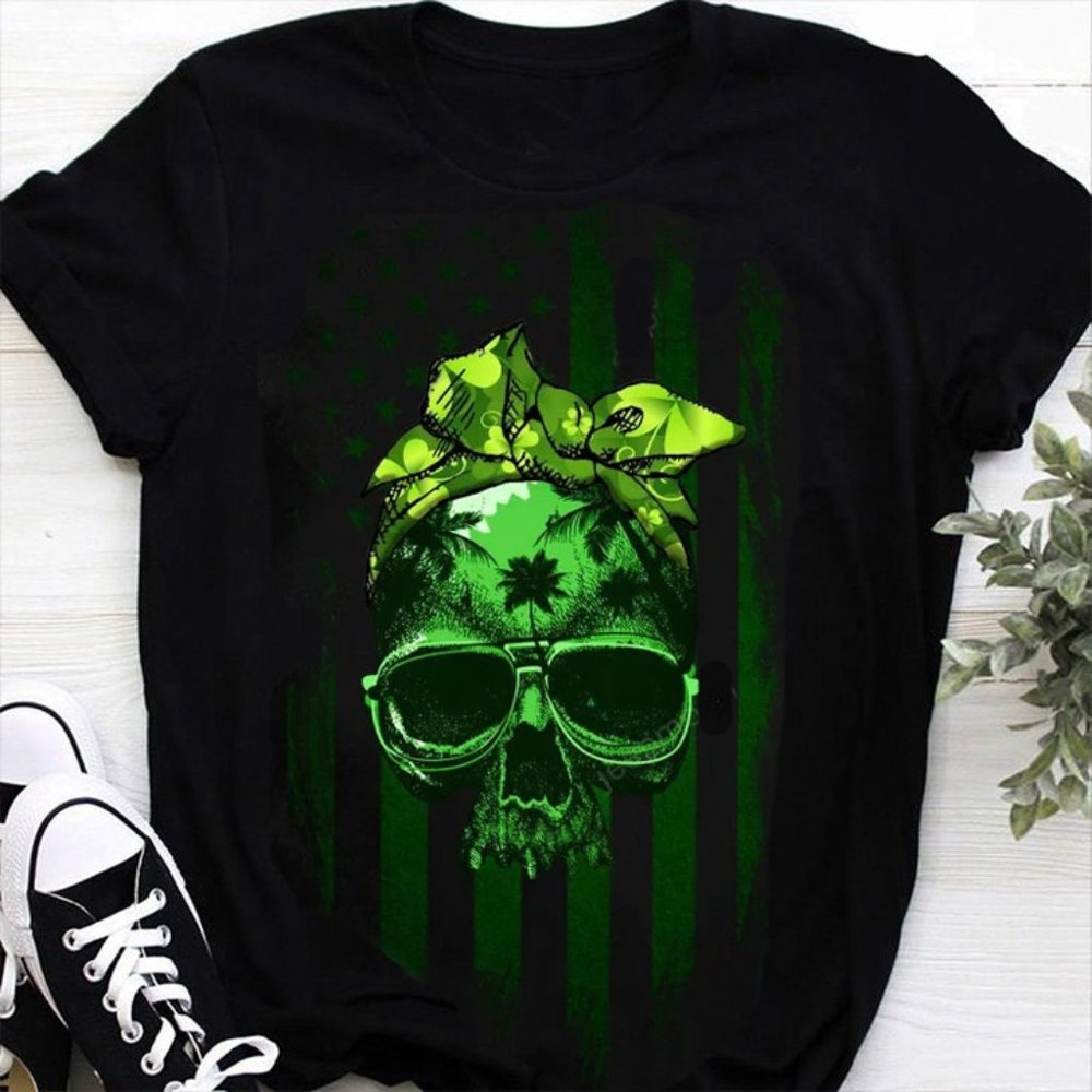 Jeep St. Patrick's Day  T Shirt, Jeep Skull T Shirt, Jeep Girl T Shirt